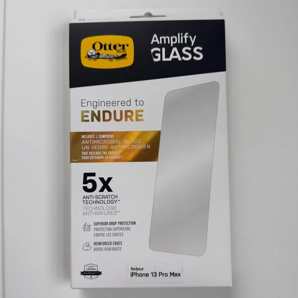 OtterBox Amplify Glass iPhone 13 Pro Max Screen Protector 5X